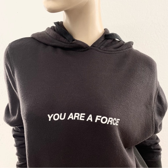 Spiritual Gangster- Black 'You Are A Force' Leopard Hoodie- S - Picture 5 of 16